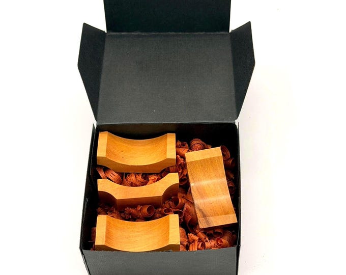 Handcrafted Yellowheart Chopstick Holders – Set of 4 Hardwood Chopstick Rests