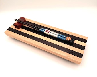 Handcrafted Wenge Sushi Serving Board – One of a Kind Hardwood Presentation Board