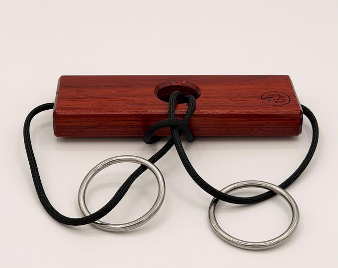 Two-Ring Wood Puzzle • Padauk