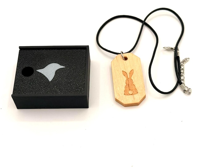 Handcrafted Wooden Pendant Necklace – Hard Maple – Nature Inspired Minimalist Jewelry
