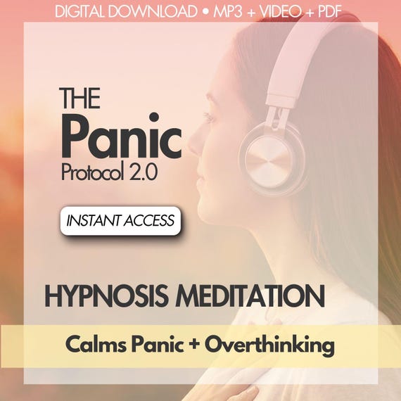 Hypnosis for Overthinking |  Calm Anxiety, Stop Overwhelm | 22 Min Digital MP3 (Download) + Video + PDF