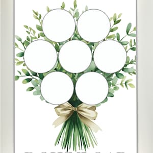 Inserto per scatola per cupcake JUMBO da 10x14" USA / Bouquet semplice / Download digitale + istruzioni