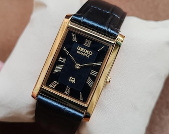 Vintage Seiko Tank 80s Unique! - Etsy