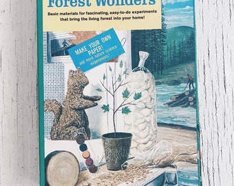 Kit de Aventuras Dourado Vintage Maravilhas da Floresta, kit científico de aventura dourada, kit de ciências, materiais científicos vintage, corante MG1