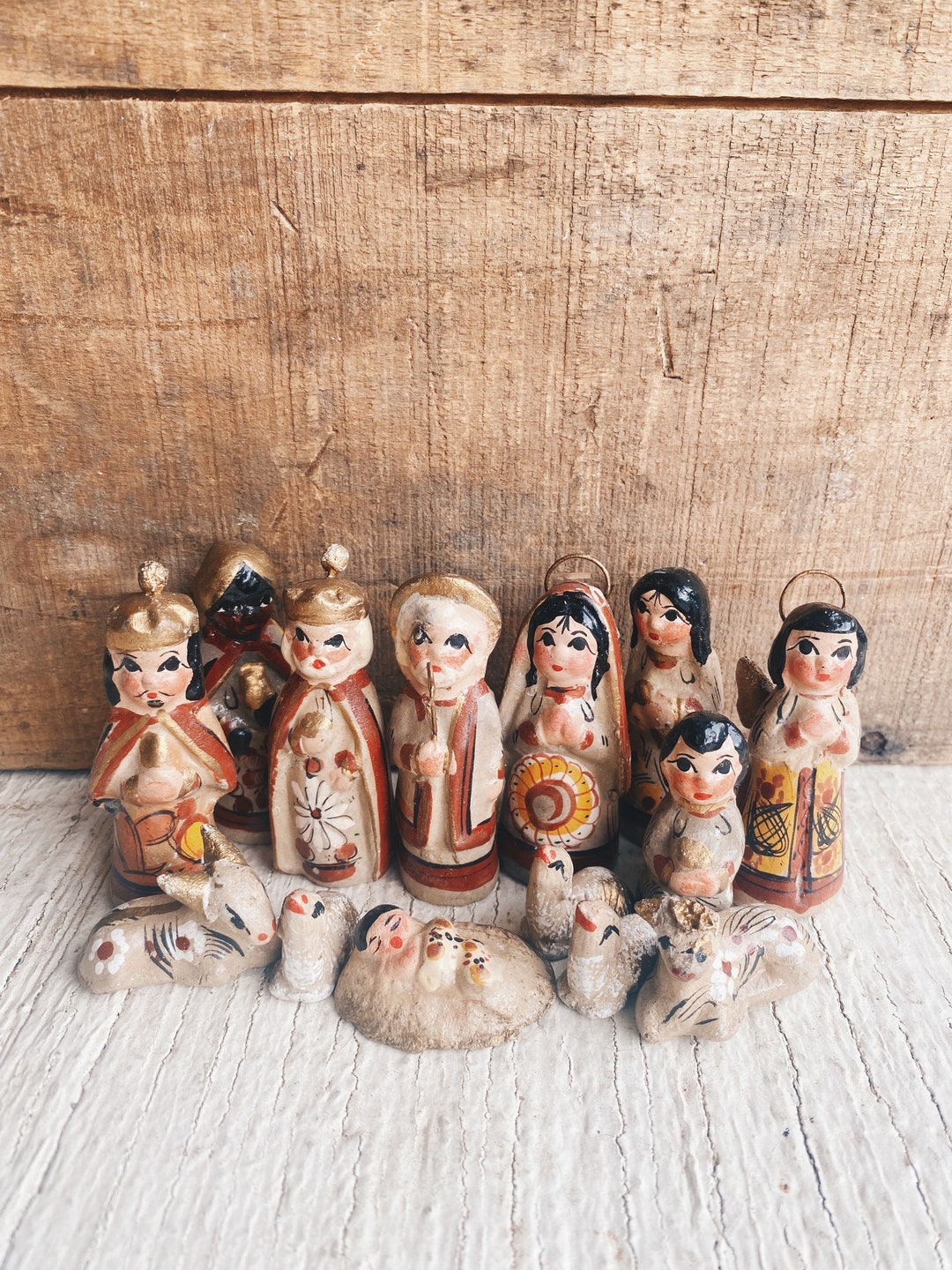 Vintage Nativity Scene Spanish Style Mexican Style Etsy