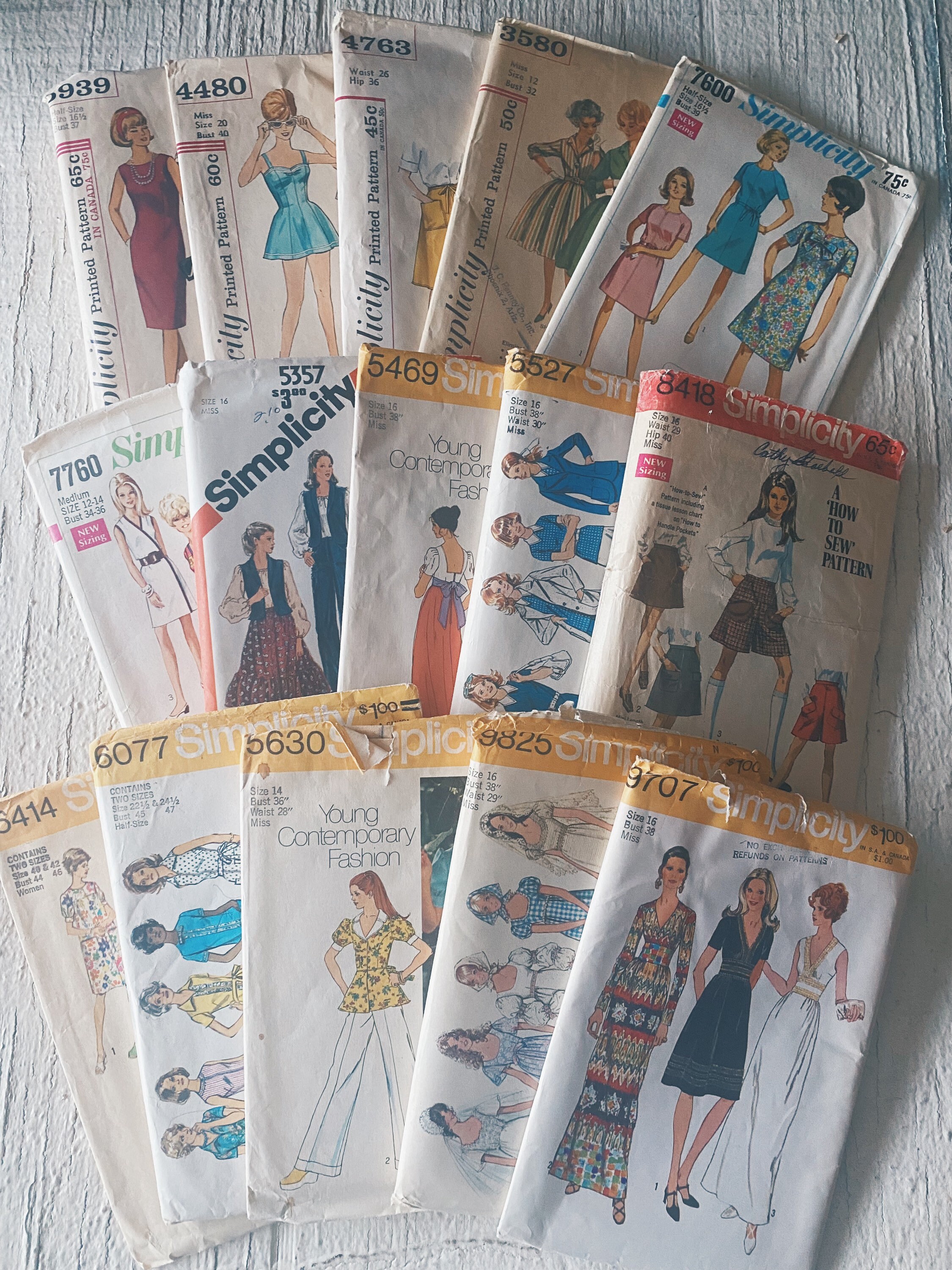 Vintage Simplicity Patterns- Children's Vintage Sewing 3218, 4053