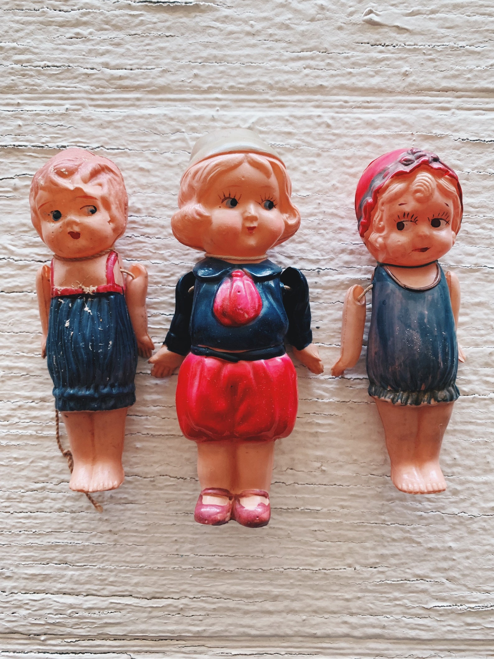 Vintage Celluloid Doll, Made in Japan, Vintage Dolls Jointed String Arm