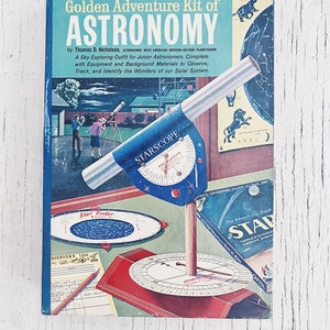 Vintage Golden Adventure Kit der Astronomie goldenes Abenteuer Science Kit, Science Kit, Vintage Science liefert Sternenkarte, Weltraum, Sternenbereich