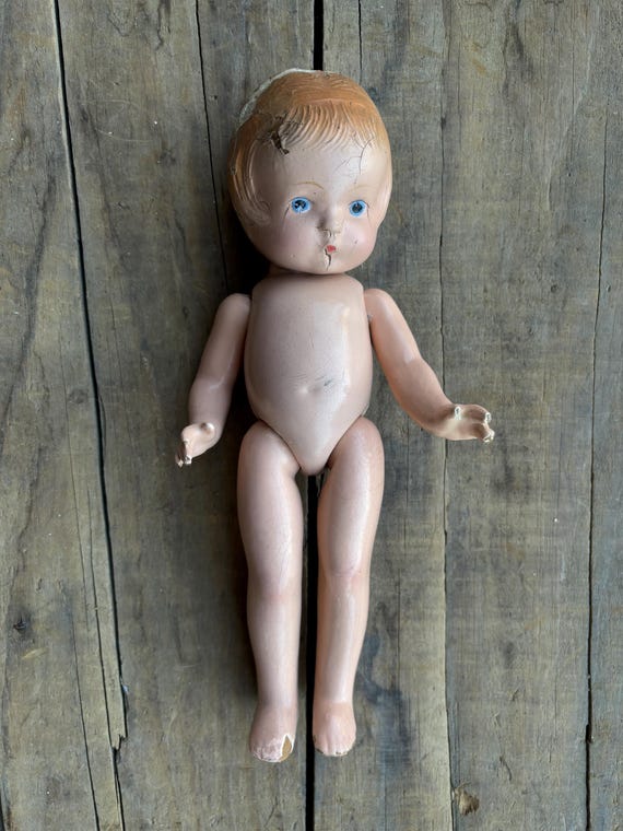 Vintage Effanbee Patsy Antique Doll, Composition Bisque Original