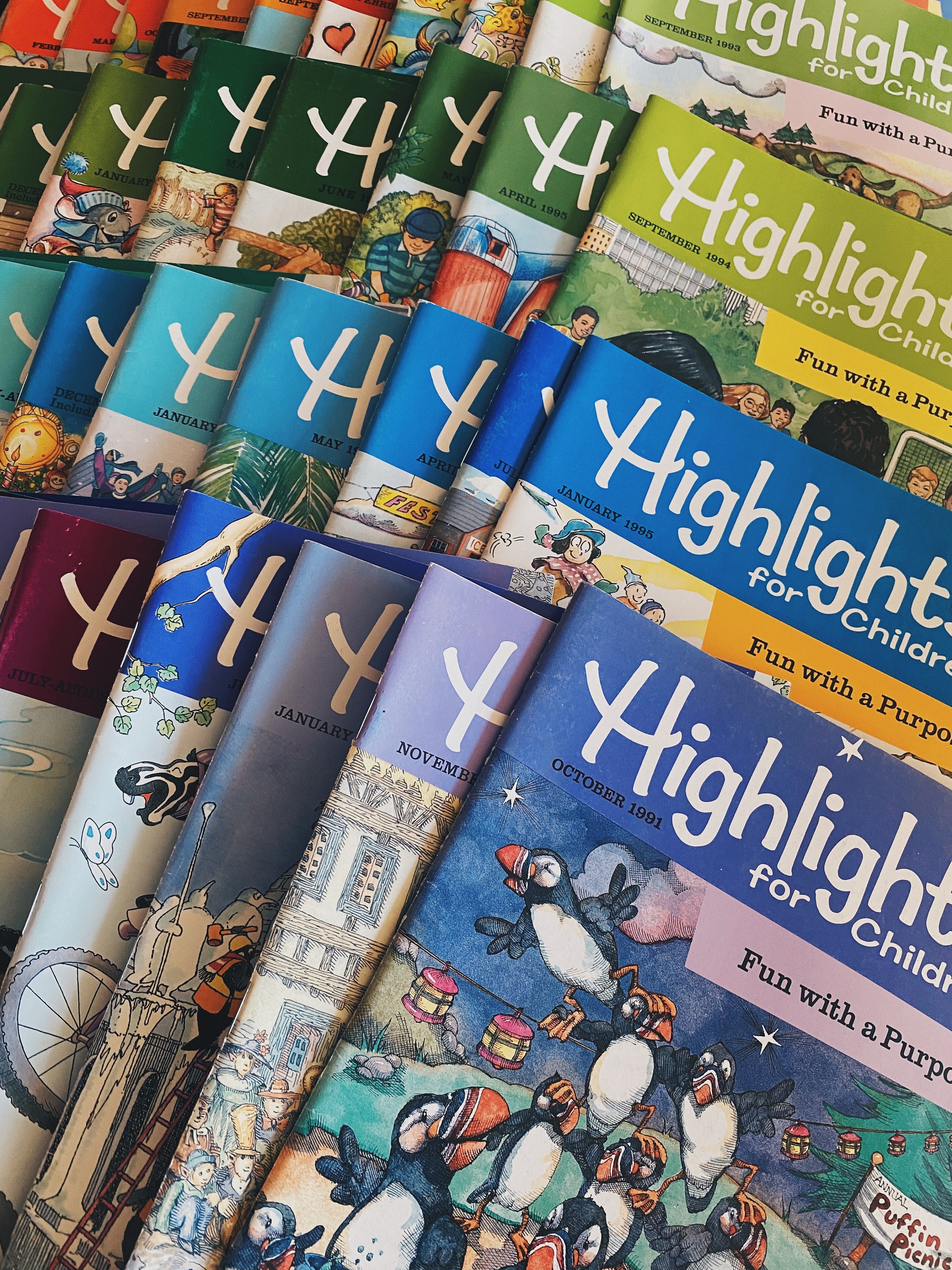 Vintage Highlights for Children Magazine 1990s Look and Find