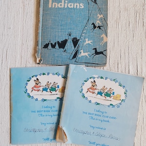 Vintage Children’s books easy to read true book of Indians, someone is eating the sun, borrowed feathers random house 1960s 1970s