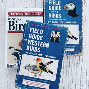 Vintage The Peterson Field Guide Series- Birds nature guide hard cover, field guide to birds, Roger Peterson western birds National Audubon