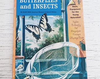 Vintage Golden Adventure Kit Butterflies and Insects golden adventure science kit, science kit, vintage science supplies