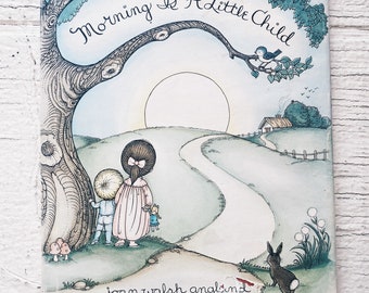 Libro antiguo firmado por Joan Walsh Anglund - Morning is a Little Child, 1969, libro antiguo firmado, primera edición, MB1 original