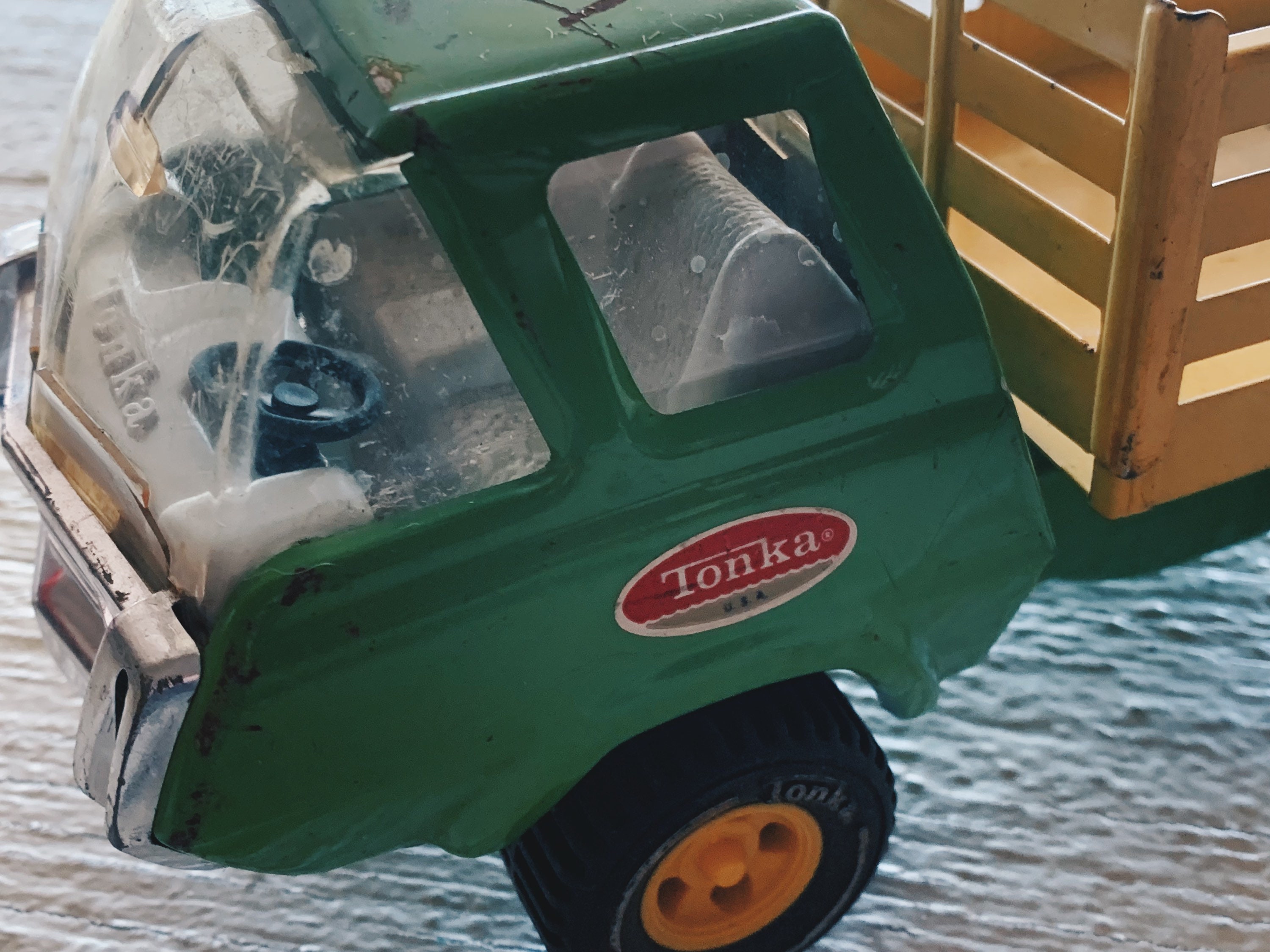 Vintage Großer Tonka Lkw gelb und grün Kipper Bauernhof LKW | Etsy