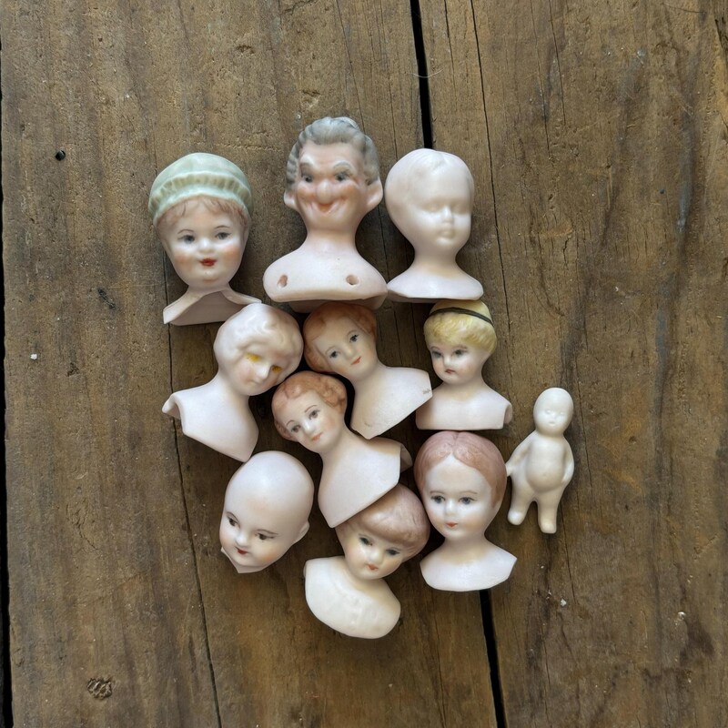 Ancienne Petite Tête De Poupée – Vintage – Old Small Doll Head – Collection