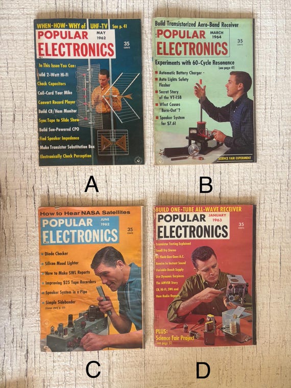 Vintage Magazine Popular Electronics, Electronics Illustrated