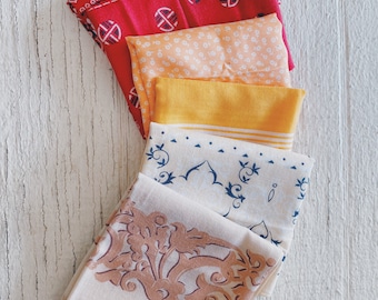 Vintage Bandana Taschentuch 100% Baumwolle, Maske, Halstuch, verblasstes Bandana, Baumwollbandana Vintage Einstecktuch, Gesichtsmaske, Krawatte