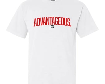 Advantageous Jarvy 24 - White T-Shirt - Comfort Colors - Seth Jarvis Carolina Hurricanes
