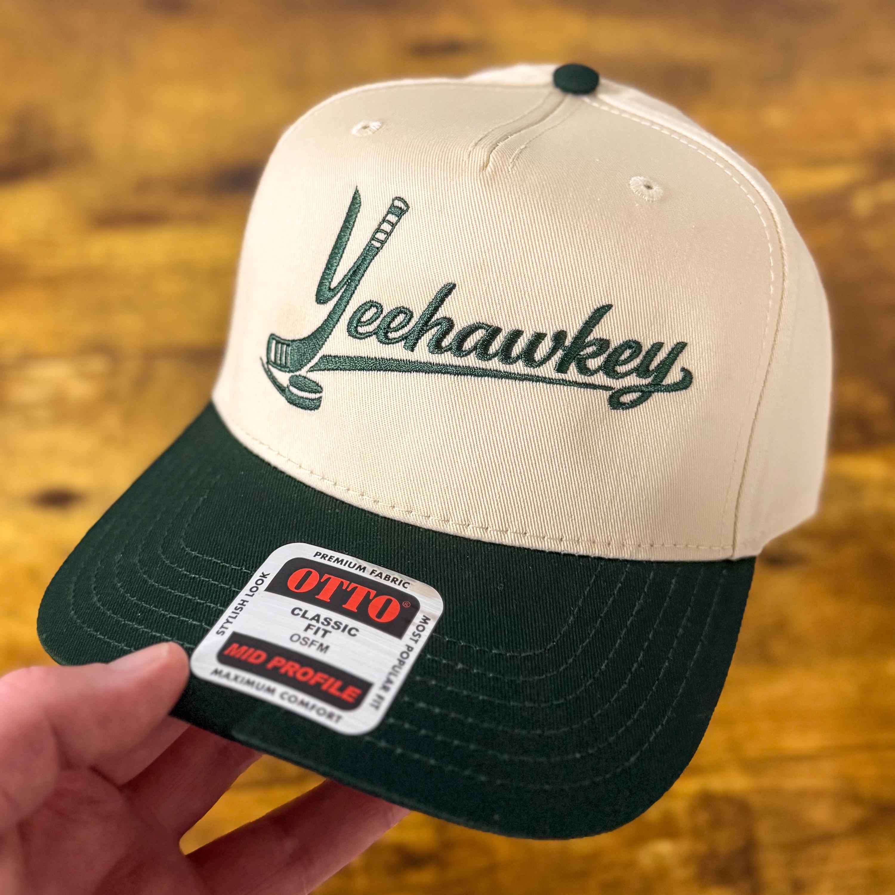 Yeehawkey Otto Natural/green Snapback Hat - Dallas Stars Inspired