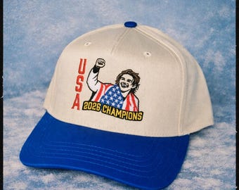 Gorra Snapback Otto de oro de los Juegos Olímpicos de 2026 inspirada en Jack Hughes de USA Hockey NHL