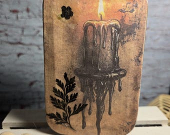 Raven Candle Tin