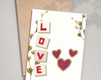 Valentines Card printable