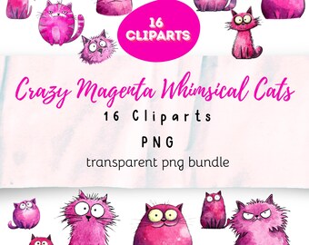 Funny Cat Art Whimsical