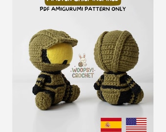 Master Chief Inspired Halo Amigurumi Pattern PDF