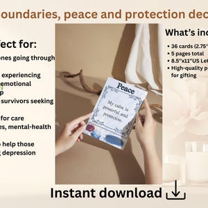 Boundaries, Peace & Protection Deck to protect yourself