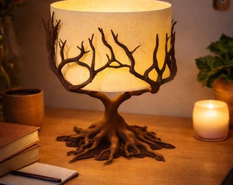 Tree of Life Table Night Lamp, Nature Inspired Home Decor
