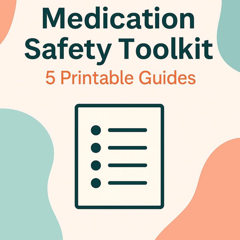 Medication Safety Toolkit for Patients & Caregivers | 5 Printable ...