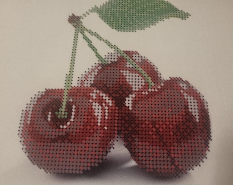 ビーズ刺繍キット チェリーニードルポイントキット ビーズクロス