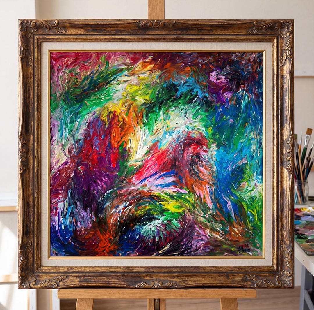 Curated visual reference: Fresh Look at Colorful Abstract Expressionist Painting
