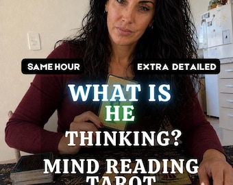 Their Exact Thoughts | What Is He Thinking | Mind Reading Tarot | Same Hour