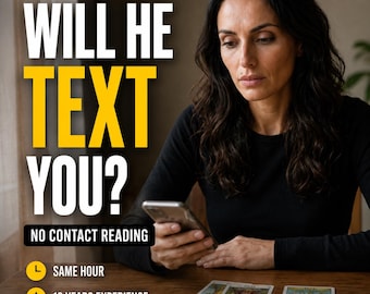 Will He Reach Out | Text Me Tarot | No Contact Reading | Same Hour Psychic Love