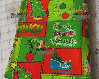 The Grinch Custom Print Christmas 1 Yard Fabric Seamless Design Approx 59x36