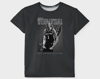 NBAバスケットボール ビクター・ウェンバニャマ ユースサイズ Tシャツ 衣類 カスタムデザイン プリントフロント