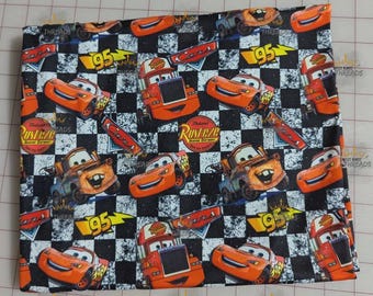 Cars McQueen Mater Checker Custom Print 1 Yard Fabric Seamless Design Appr 59x36