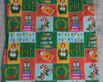 Elf Movie Christmas Santa Custom Print 1 Yard Fabric Seamless Design Appro 59x36