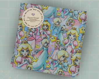マリオギャラクシー ピーチ姫 ロゼッタ DBP 1ヤード生地 シームレスデザインアプリ 59x36