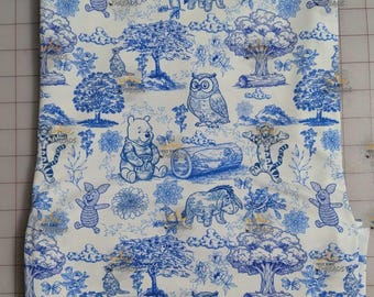 Winnie Pooh Sketch Tigger Eeyore Custom Print 1 Yard Fabric Seamless Design59x36