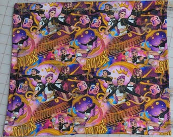 Demon Hunters K-Pop GOLDEN Custom Print 1 Yard Fabric Seamless Design Appr 59x36