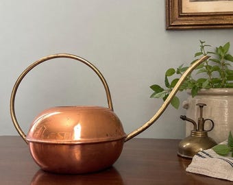 Vintage Copper Watering Can with Curved Spout  | Made in Portugal