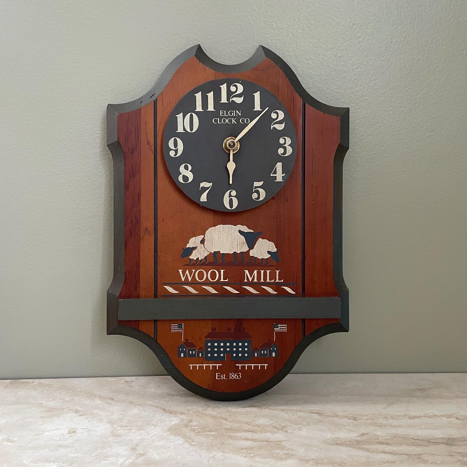 Vintage Elgin Wall Clock - Etsy
