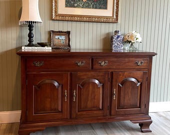 Vintage Pennsylvania House Cherry Wood Sideboard Buffet