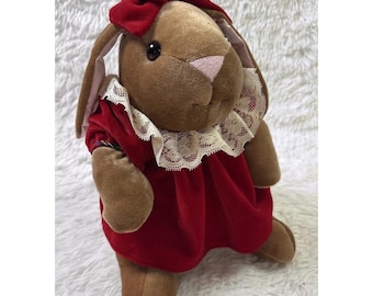 Vintage 1985 Velveteen Rabbit Plush Commonwealth Toys R Us Bunny 14"