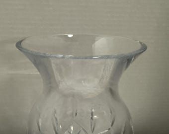 Waterford Lismore Crystal Vase 8" Cut Glass Flower Vase Ireland