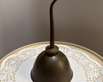 Vintage Brass Oil Can Gem Mfg Pittsburgh Industrial Decor 1930s Oiler