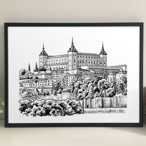 Alcázar, Toledo giclee print